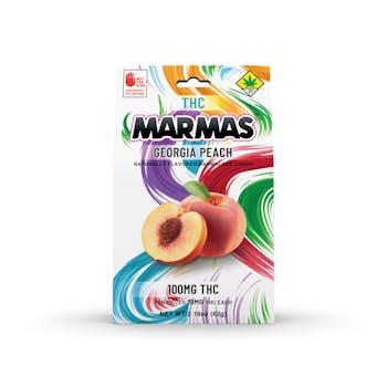 100mg Georgia Peach (Indica) Vegan Fruit Bites - Marmas